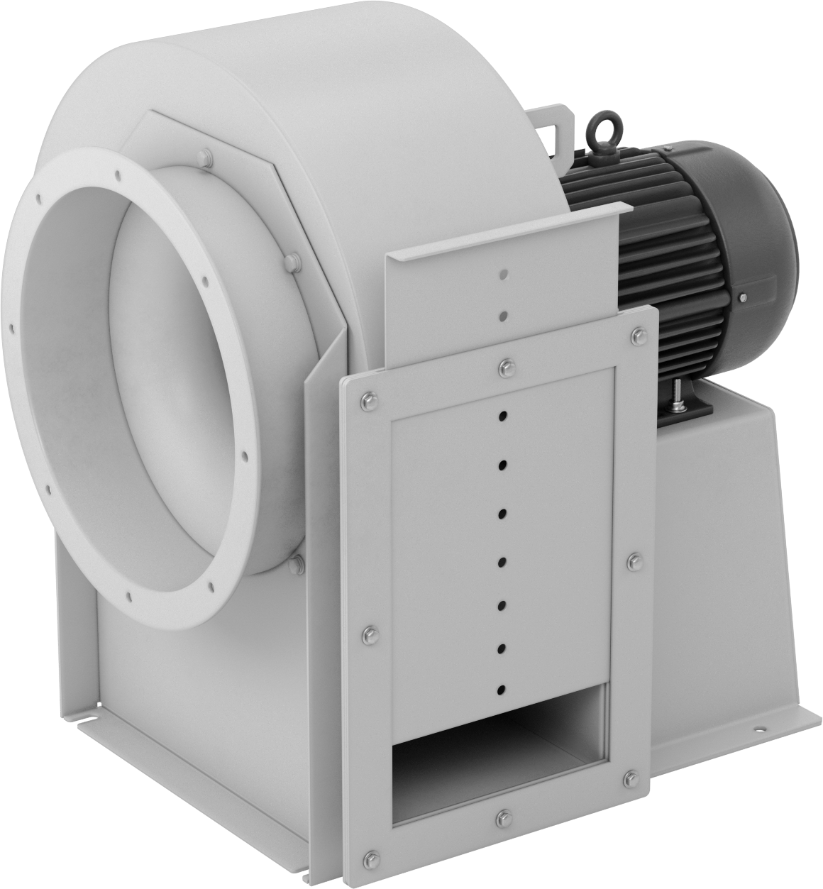 Yüksek Çıkışlı Üfleyici, Dikdörtgen Priz, Kapalı, 230/460V AC, 10 hp