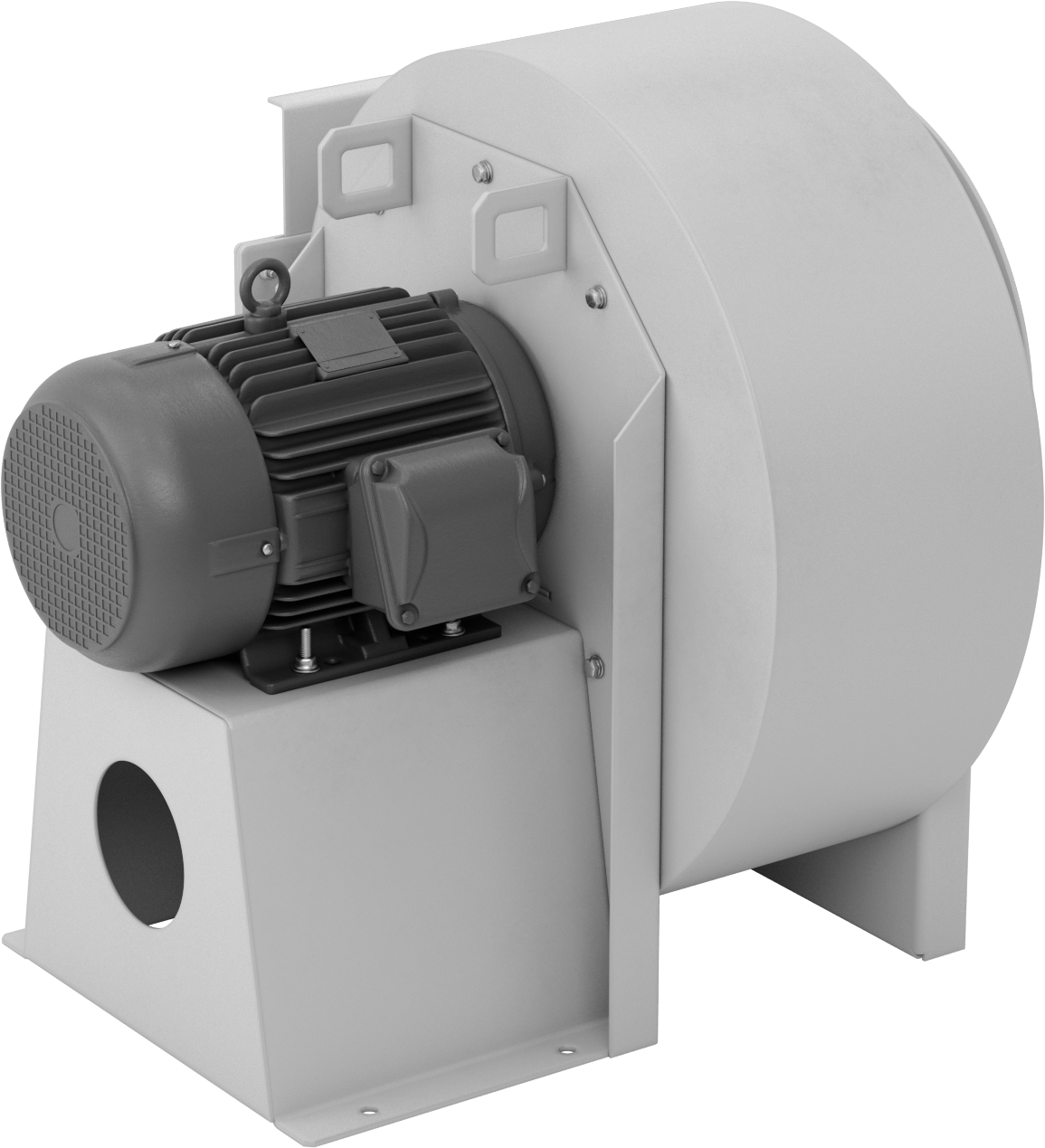 Yüksek Çıkışlı Üfleyici, Dikdörtgen Priz, Kapalı, 230/460V AC, 10 hp