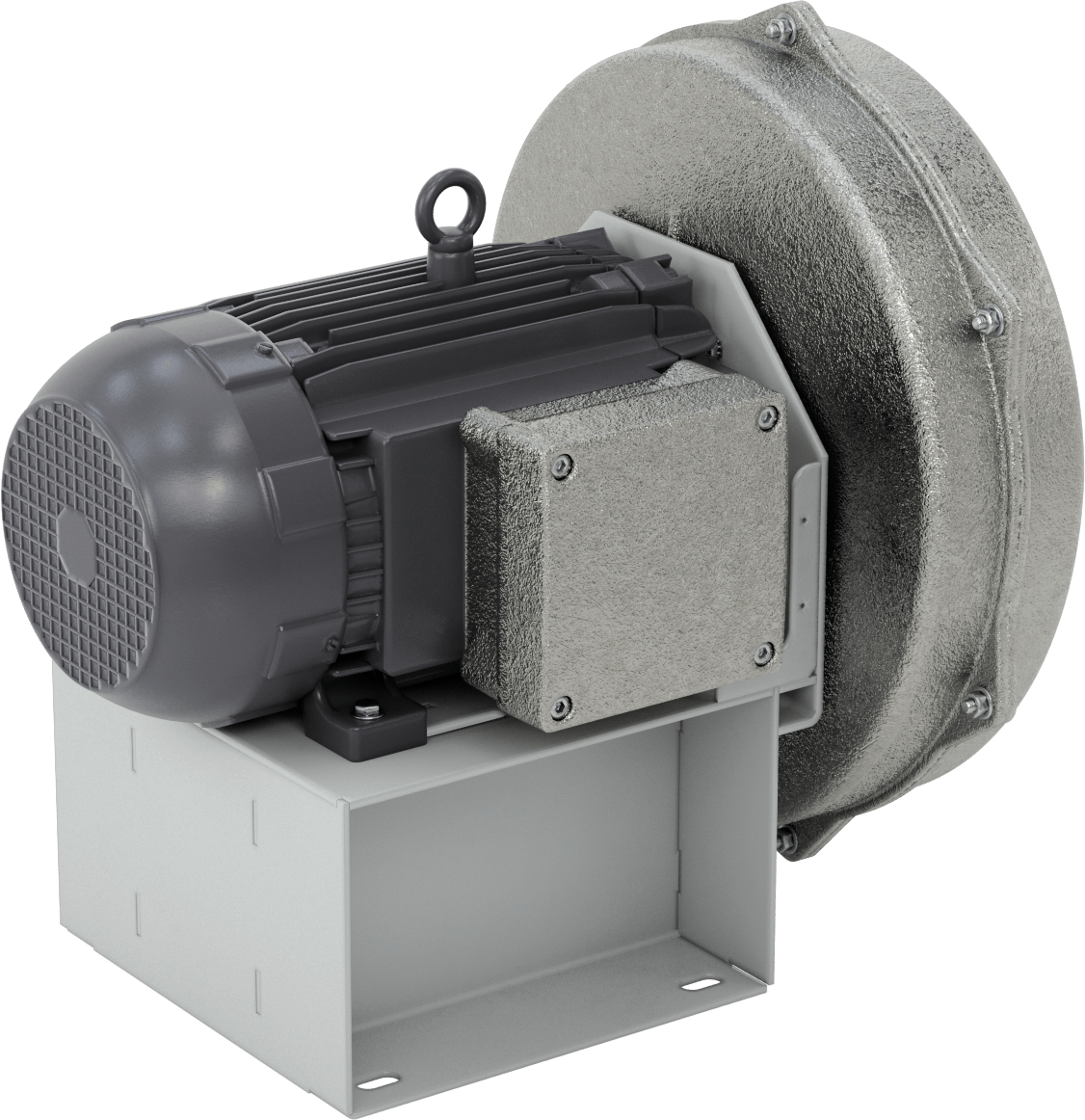 Yüksek Çıkışlı Kıvılcım Dayanıklı Üfleyici, Tehlikeli Ortam, 230/460V AC, 1090 CFM @ 3 inç Su