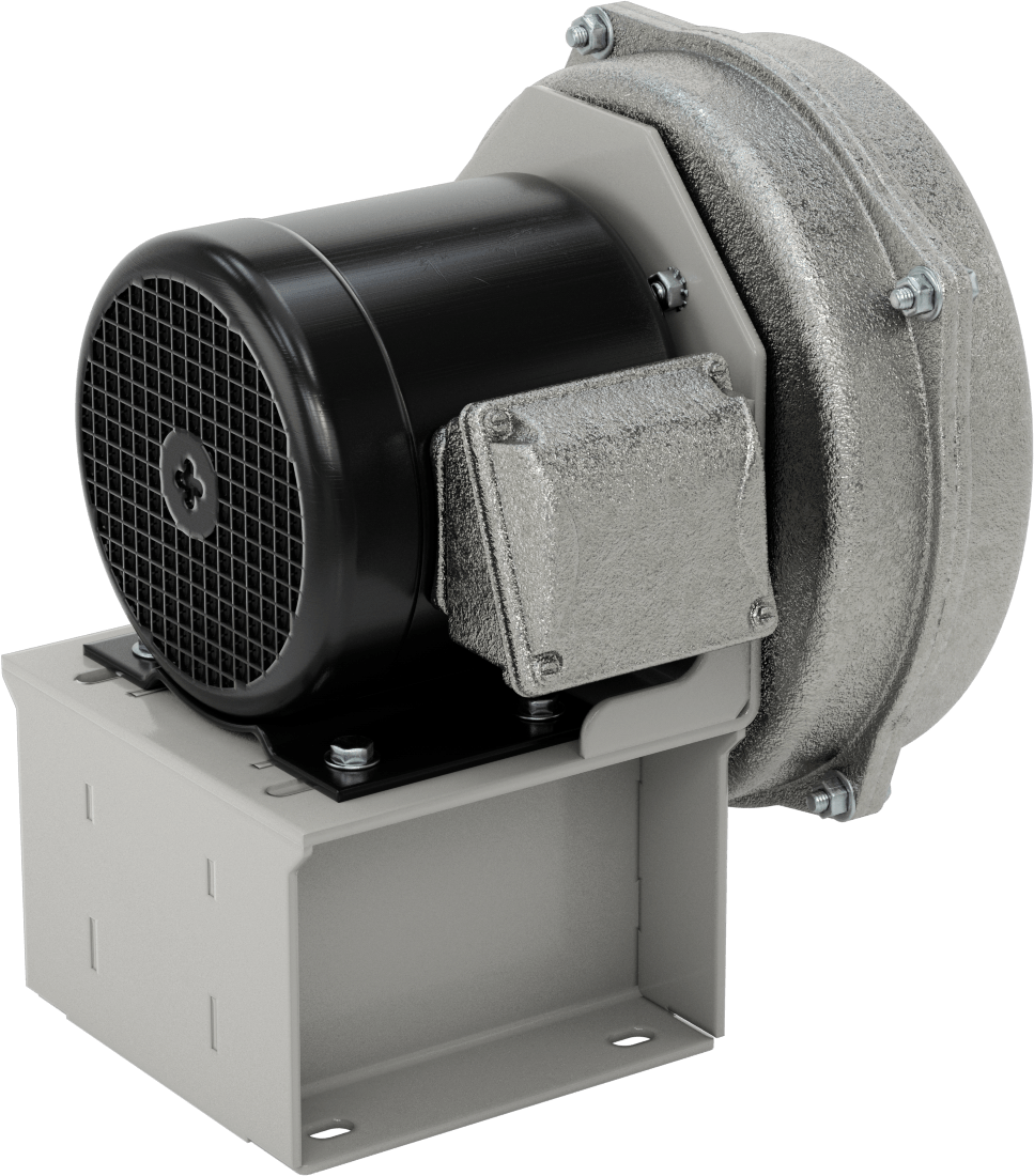 Yüksek Çıkışlı Kıvılcım Dayanıklı Üfleyici, 230/460V AC, 130 CFM @ 3 inç Su
