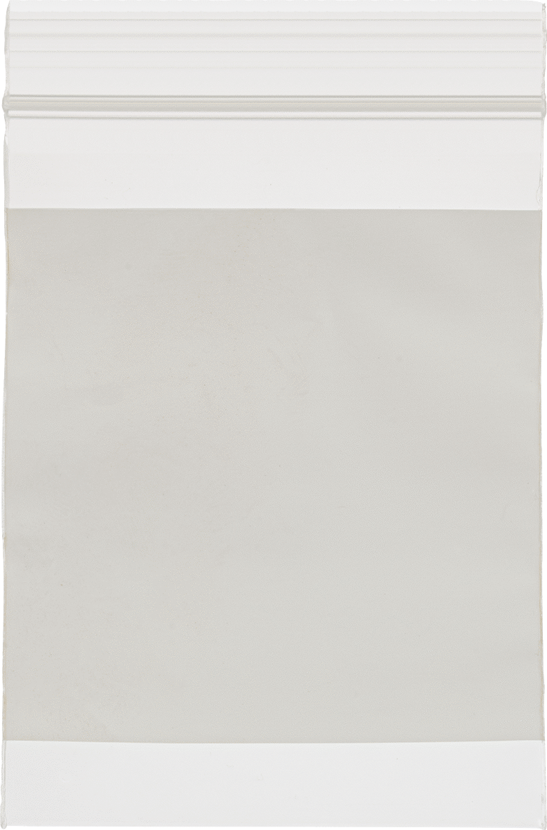 Yeniden Kapatılabilir Torbalar, Mark-on, Boş, 3" Genişlik, 4" Yükseklik, 4 Mil Kalınlık