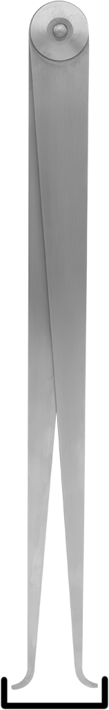 Düzen Kaliperi, Starrett 27-18, İç Ölçü, 24 inç Açıklık