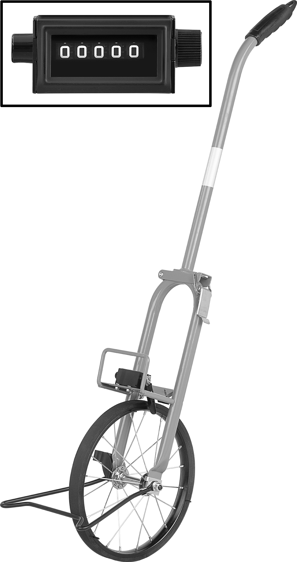 Ölçüm Tekerleği, Ayaklar için, Analog Ekran, 11-1/2" Çaplı Çelik Tekerlek