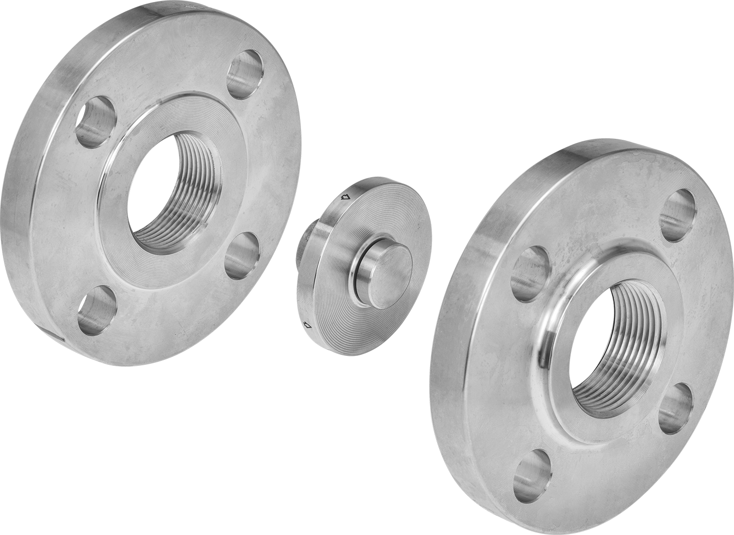 Shown with Flanges (Not Included)