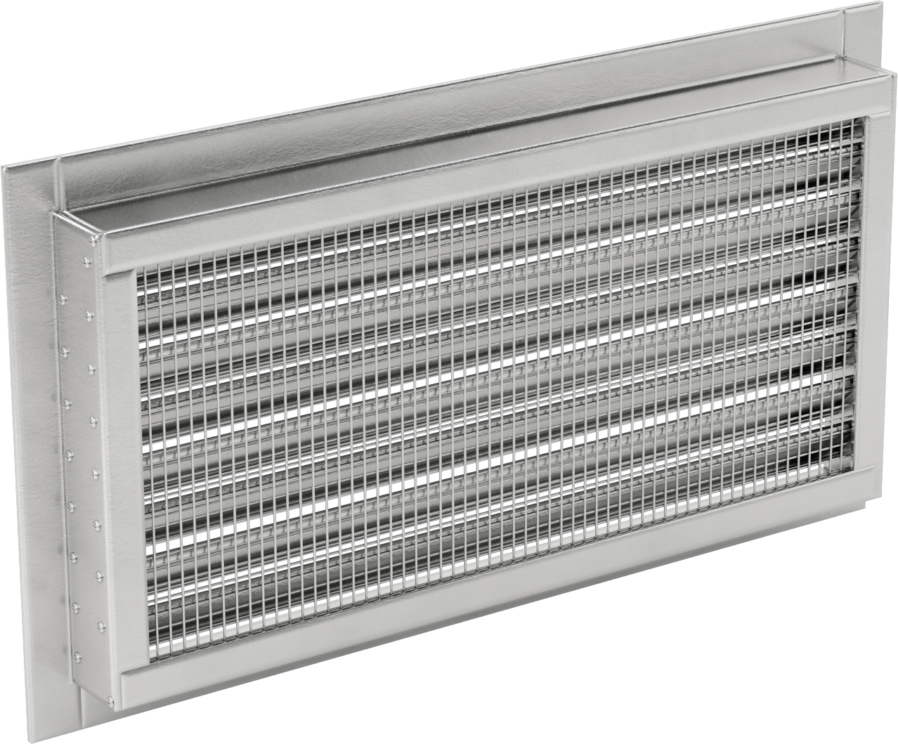 Blok ve Tuğla Duvarlar için Sabit Kanatlı Panjur, 16“ genişliğinde x 8” yüksekliğinde açıklık için