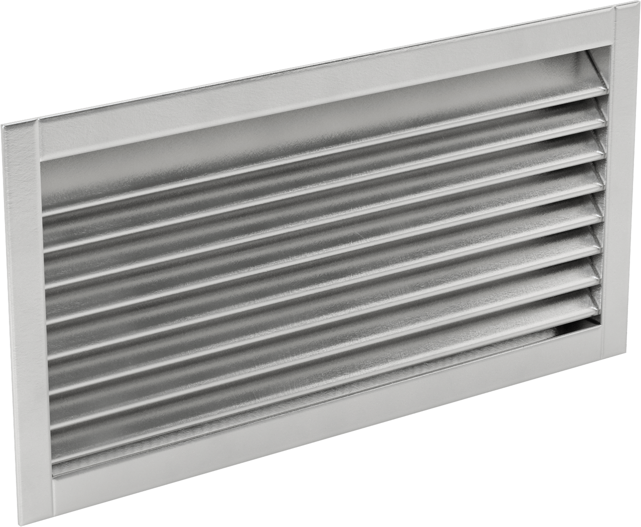 Blok ve Tuğla Duvarlar için Sabit Kanatlı Panjur, 17“ Genişlik x 8” Yükseklik Açıklık için