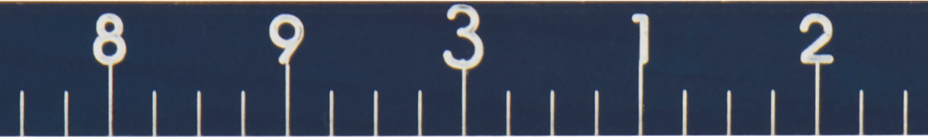 Kalibrasyon Sertifikalı Vernier Ölçekli Mezura, Mavi Çelik Bıçak, 3/4“ ila 9” Çap Ölçümü