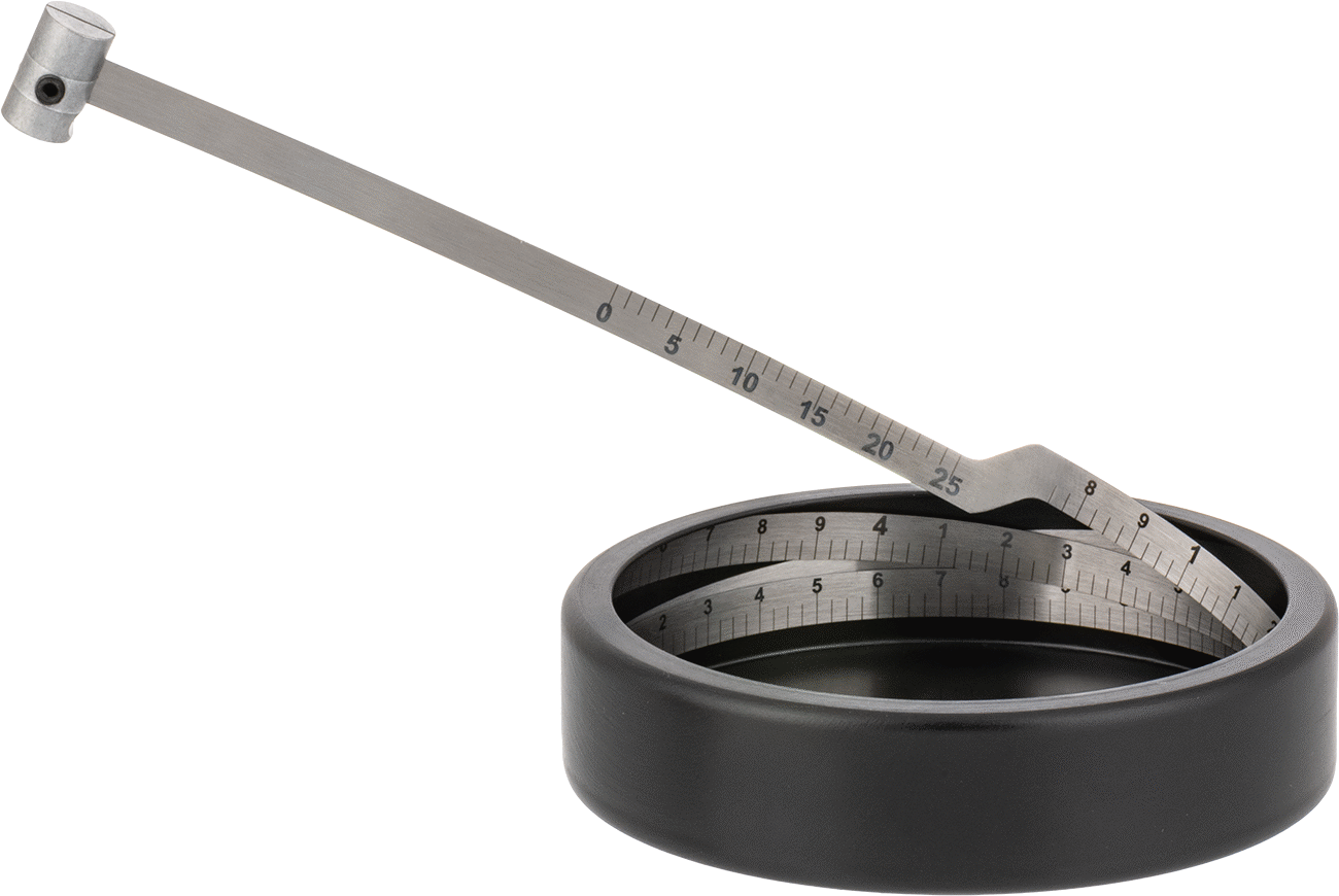Kalibrasyon Sertifikalı Vernier Ölçekli Mezura, Gümüş Çelik Bıçak, 3/4“ ila 9” Çap Ölçümü