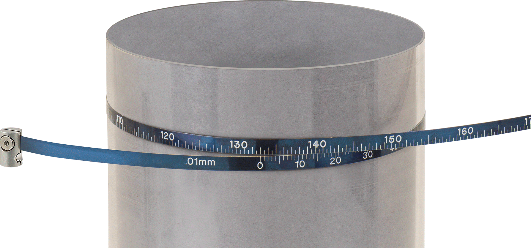 Kalibrasyon Sertifikalı Vernier Ölçekli Mezura, Mavi Çelik Bıçak, 100 mm ila 300 mm Çap Ölçümü
