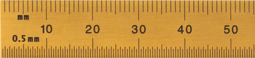 Aşınmaya Dayanıklı TiN Kaplamalı Çelik Yüksek Hassasiyetli Cetvel, 6"/150 mm Uzunluk, 1/2" Genişlik