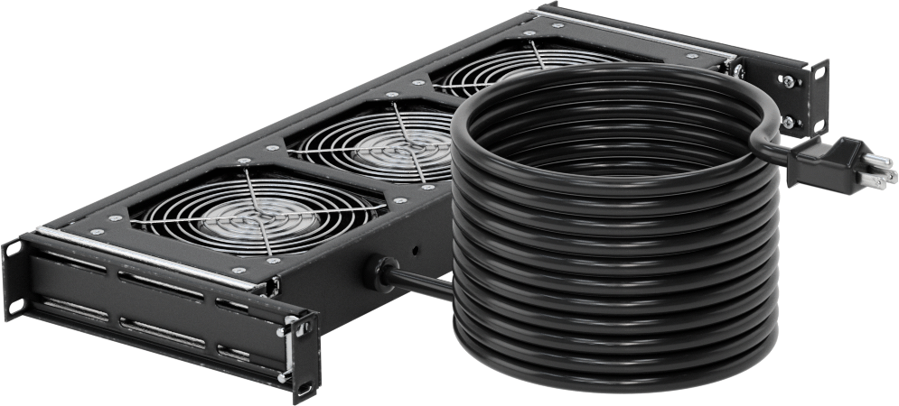Muhafaza Soğutma Fan Tepsisi, 120V AC, 3 Fan ile