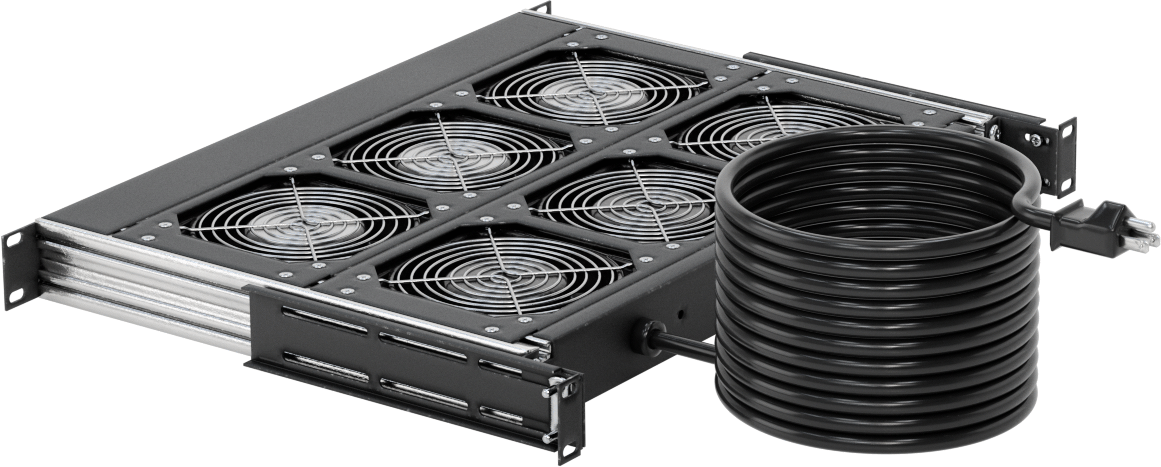 Muhafaza Soğutma Fan Tepsisi, 120V AC, 6 Fanlı