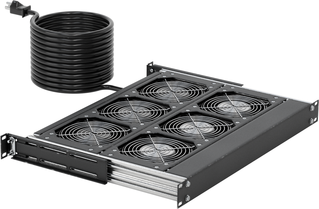 Muhafaza Soğutma Fan Tepsisi, 120V AC, 6 Fanlı