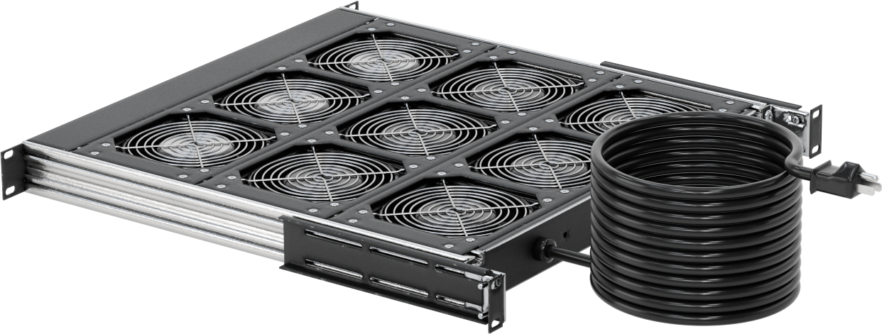 Muhafaza Soğutma Fan Tepsisi, 230V AC, 9 Fanlı