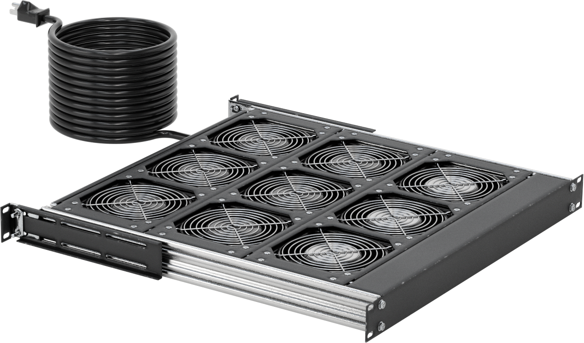 Muhafaza Soğutma Fan Tepsisi, 230V AC, 9 Fanlı