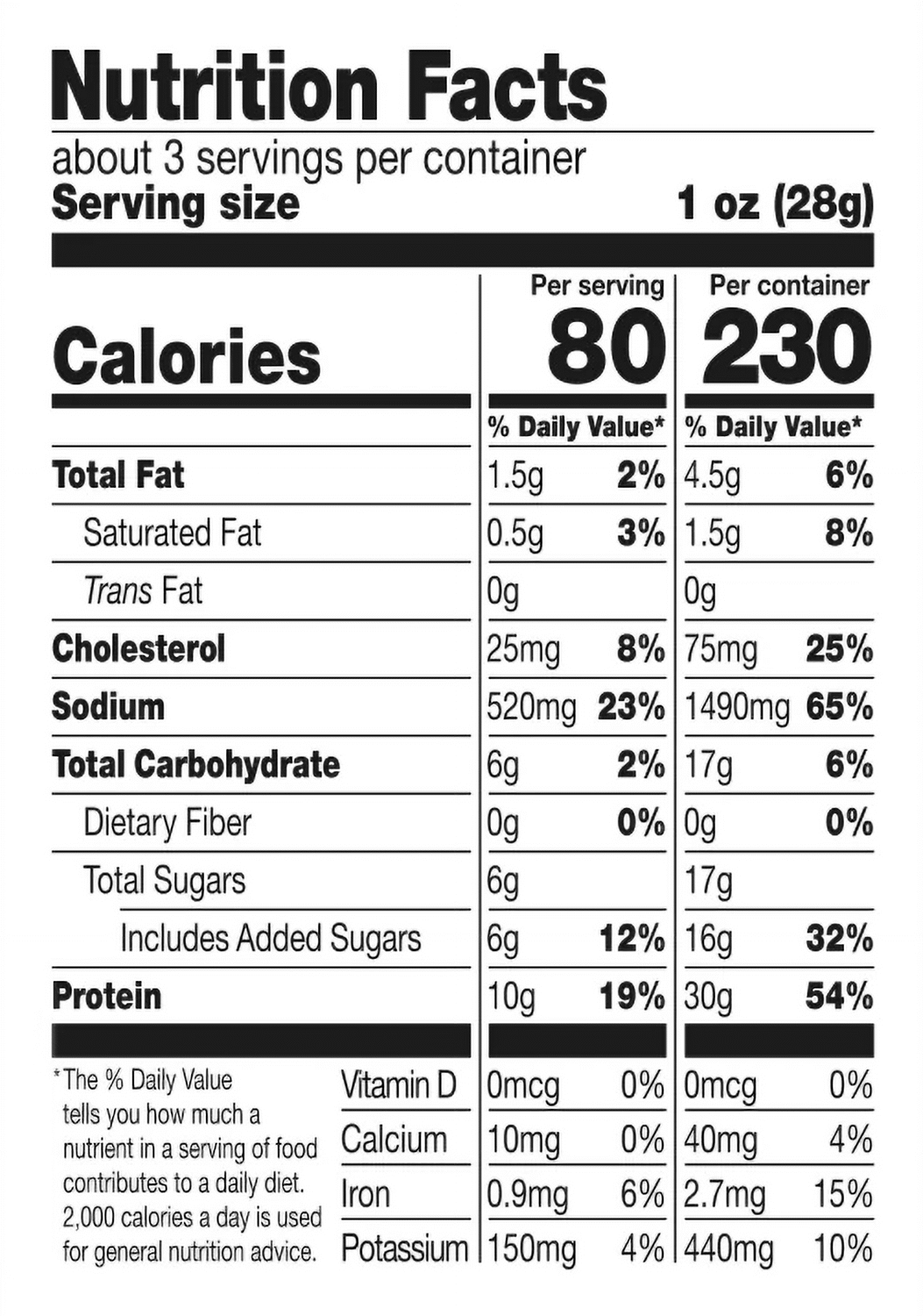 Orijinal Beef Jack Links Kurutulmuş Et, 2,85 oz. Torba