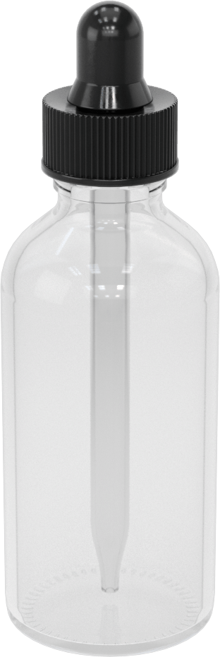 Damlalık Şişe, Şeffaf, 2 FL. oz./60 ml Kapasite
