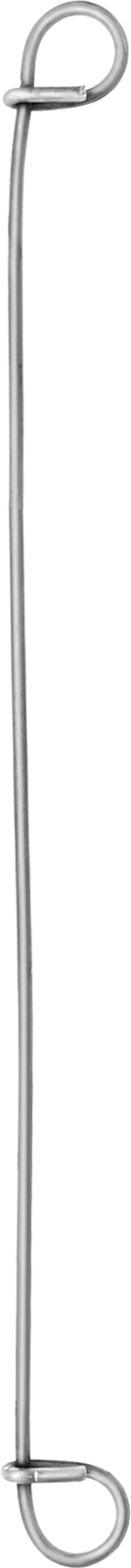 Çift Döngü Uçlu Bükümlü Bağ, 16 Gauge 304 Paslanmaz Çelik, 6" Toplam Uzunluk