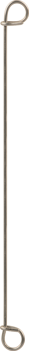 Çift Döngü Uçlu Bükümlü Bağ, 18 Gauge 304 Paslanmaz Çelik, 6 inç Uzunluk