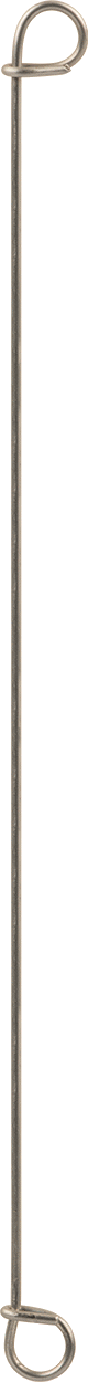 Çift Döngü Uçlu Bükümlü Bağ, 18 Gauge 304 Paslanmaz Çelik, 8" Uzunluk