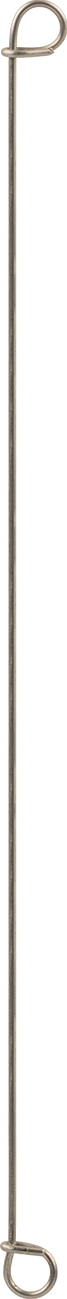 Çift Döngü Uçlu Bükümlü Bağ, 18 Gauge 304 Paslanmaz Çelik, 10" Uzunluk