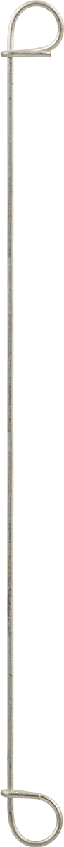 Çift Döngü Uçlu Bükümlü Bağ, Galvanizli 18 Gauge Çelik, 6 inç Uzunluk