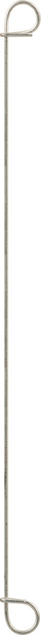 Çift Döngü Uçlu Bükümlü Bağ, Galvanizli 18 Gauge Çelik, 7" Uzunluk