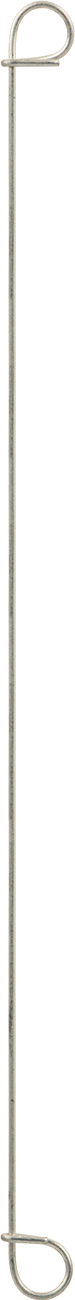 Çift Döngü Uçlu Bükümlü Bağ, Galvanizli 18 Gauge Çelik, 8" Uzunluk