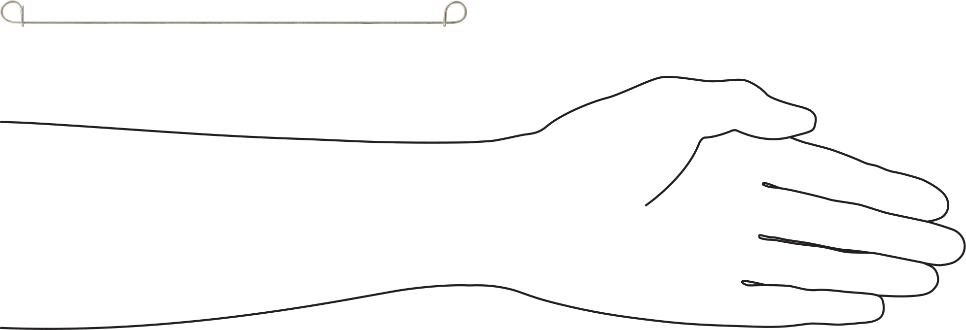 Çift Döngü Uçlu Bükümlü Bağ, Galvanizli 18 Gauge Çelik, 8" Uzunluk