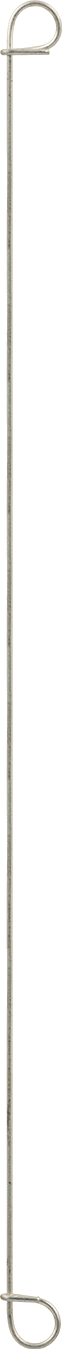 Çift Döngü Uçlu Bükümlü Bağ, Galvanizli 18 Gauge Çelik, 10" Uzunluk