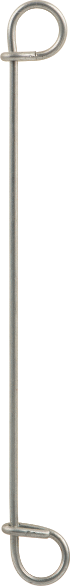 Çift Döngü Uçlu Bükümlü Bağ, Galvanizli 16 Gauge Çelik, 4" Uzunluk