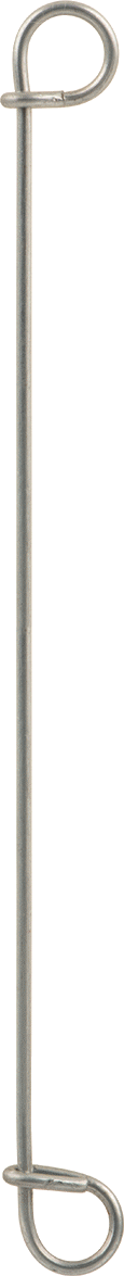 Çift Döngü Uçlu Bükümlü Bağ, Galvanizli 16 Gauge Çelik, 5 inç Uzunluk