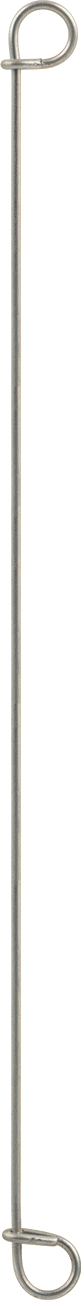 Çift Döngü Uçlu Bükümlü Bağ, Galvanizli 16 Gauge Çelik, 8" Uzunluk