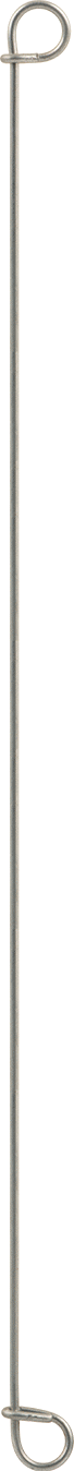 Çift Döngü Uçlu Bükümlü Bağ, Galvanizli 16 Gauge Çelik, 10" Uzunluk