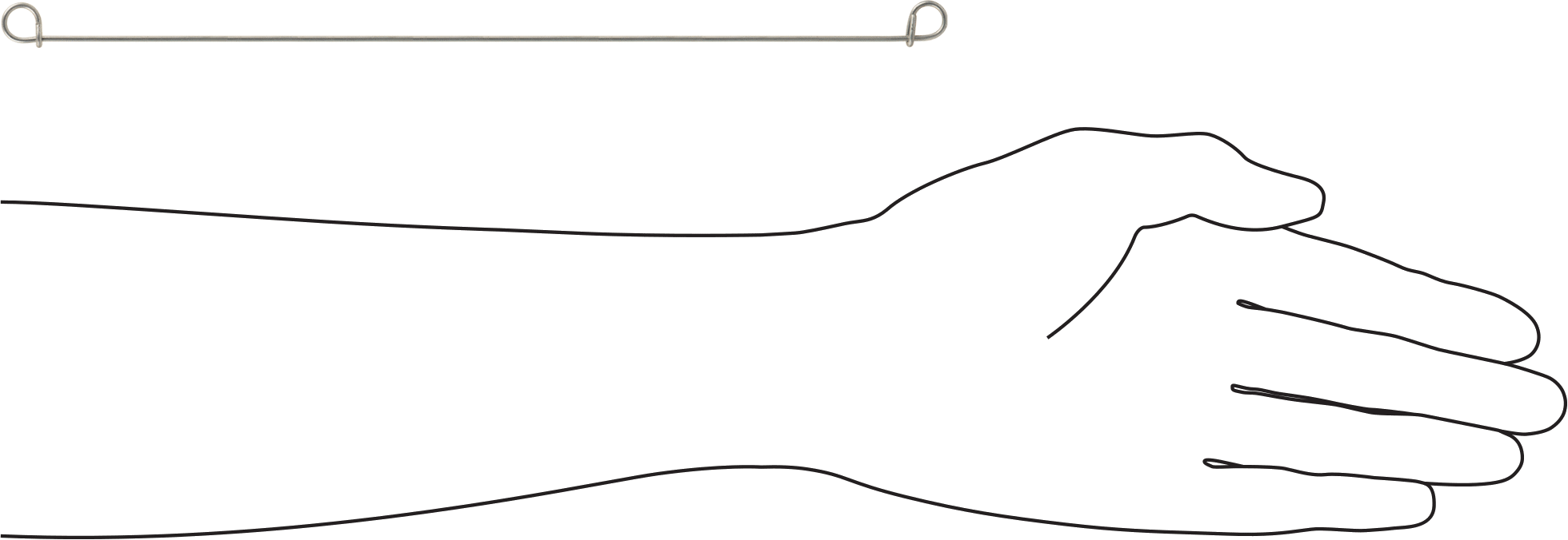 Çift Döngü Uçlu Bükümlü Bağ, Galvanizli 16 Gauge Çelik, 10" Uzunluk