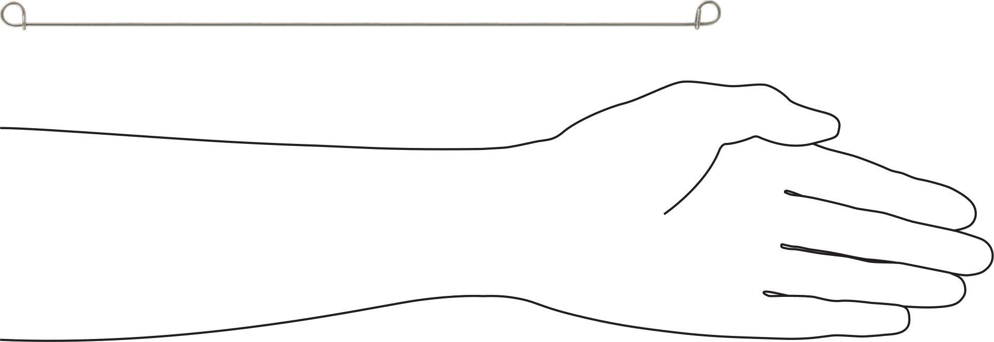 Çift Döngü Uçlu Bükümlü Bağ, Galvanizli 16 Gauge Çelik, 12" Uzunluk