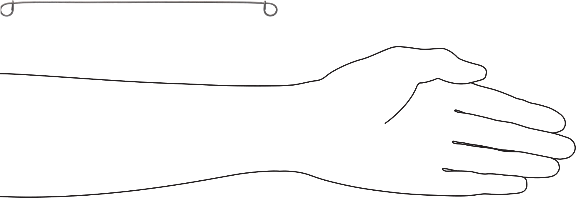 Çift Döngü Uçlu Bükümlü Bağ, 16 Gauge Siyah Oksit Çelik, 8" Toplam Uzunluk
