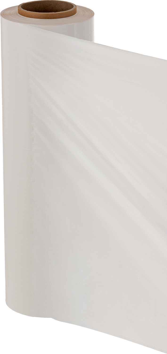 Streç Sarma, Opak Beyaz, 18" Genişlik, 80 Gauge