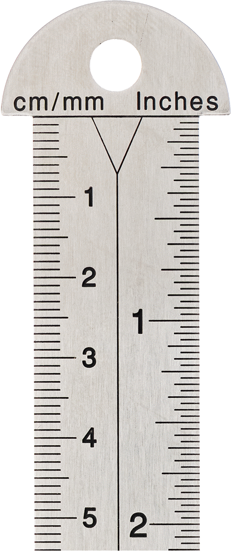 Kolay Hizalama Kancalı Paslanmaz Çelik Dikey Cetvel, 18 inç/45 cm Uzunluk