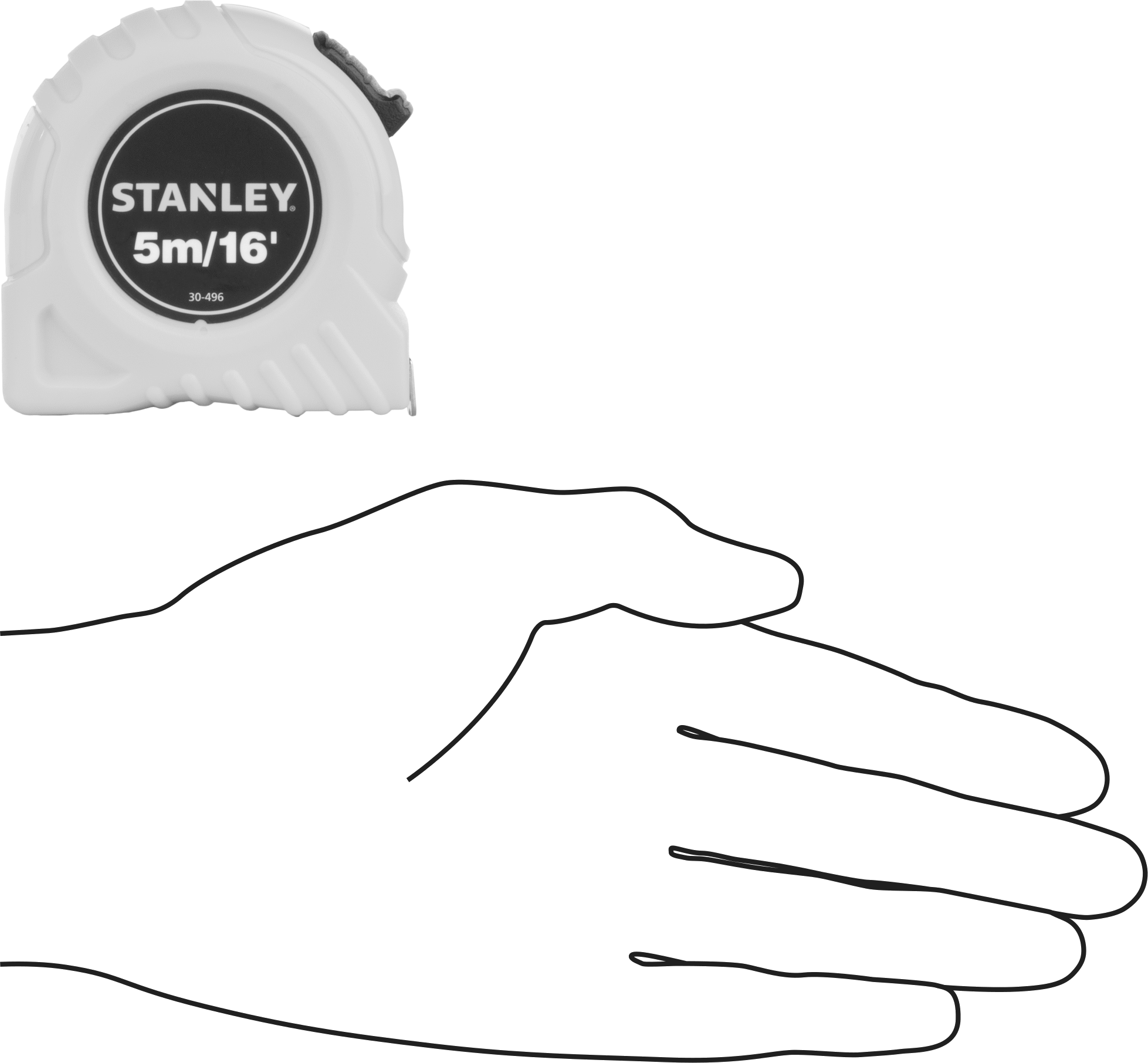 Stanley Şerit Metre, Model Numarası 30-496, 16 fit/5 m uzunluğunda