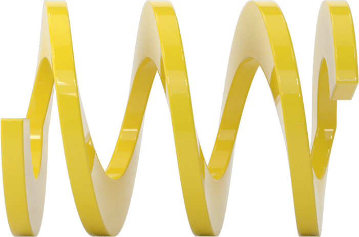 Plastik Sıkıştırma Yayı, 1" Uzunluk, 0.72" OD, Sarı