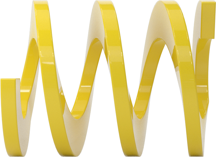 Plastik Sıkıştırma Yayı, 1-1/4" Uzunluk, 0.965" OD, Sarı