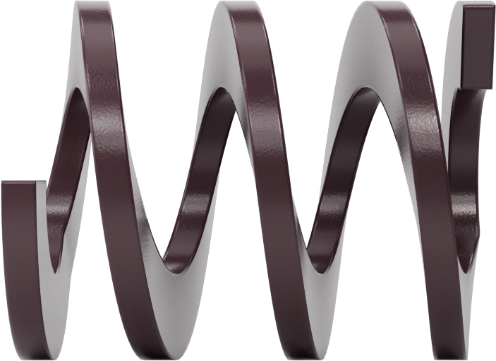 Plastik Sıkıştırma Yayı, 1-1/4" Uzunluk, 0.965" OD, Mor