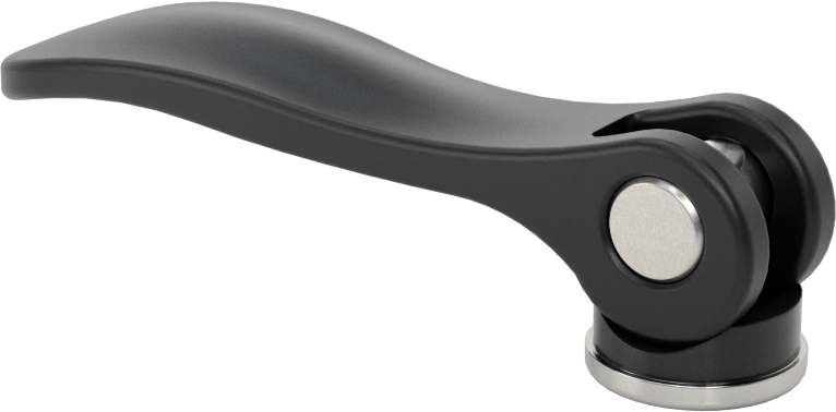 İç Dişli Kelepçeleme Kolu, Siyah Toz Boyalı Alüminyum, 10-32 Diş Boyutu