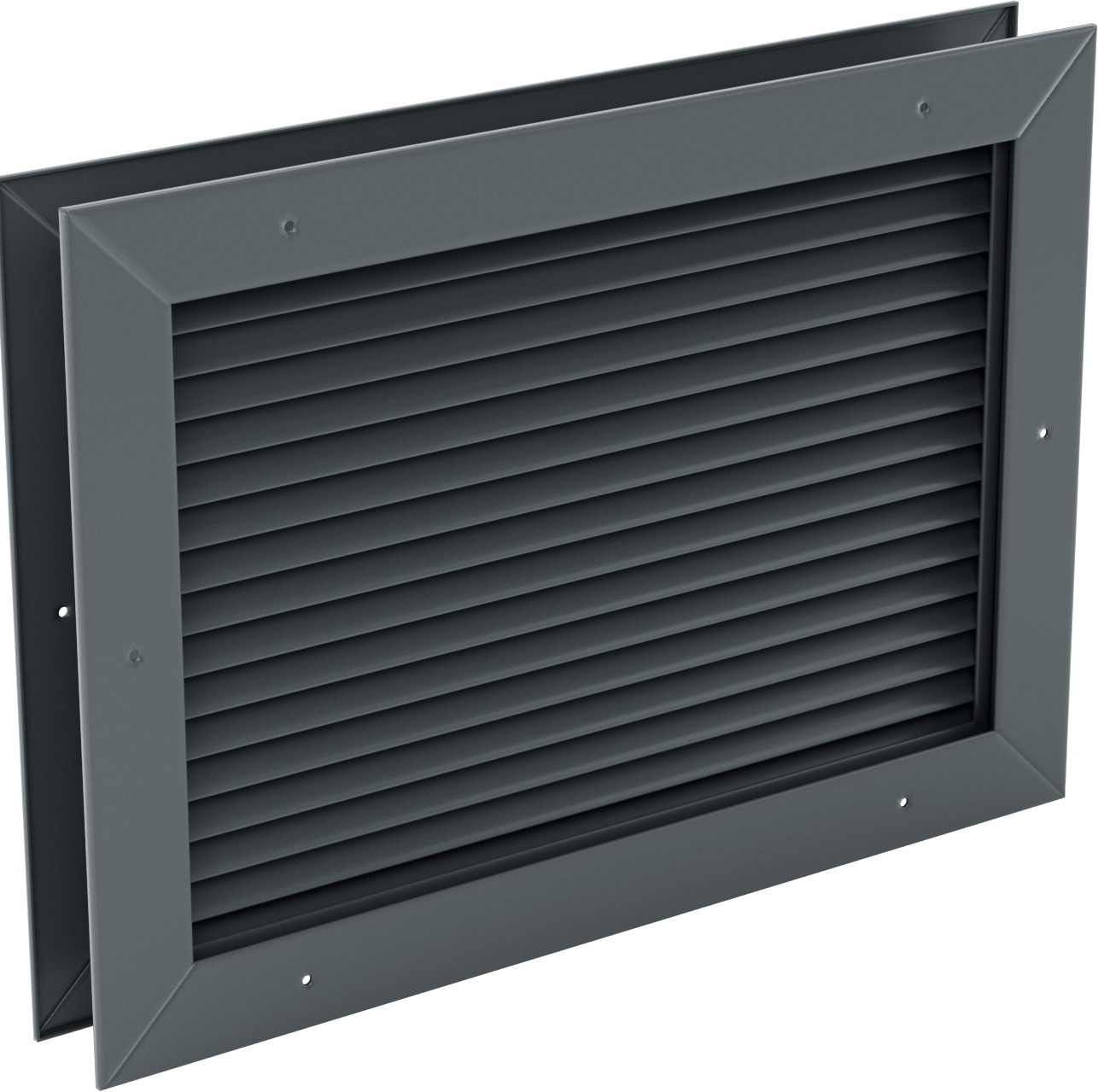 Gri Toz Boyalı Çelik Gömme Montajlı Kapı Panjuru, 12-1/2“ Genişlik x 8-1/2” Yükseklik Açıklığı için