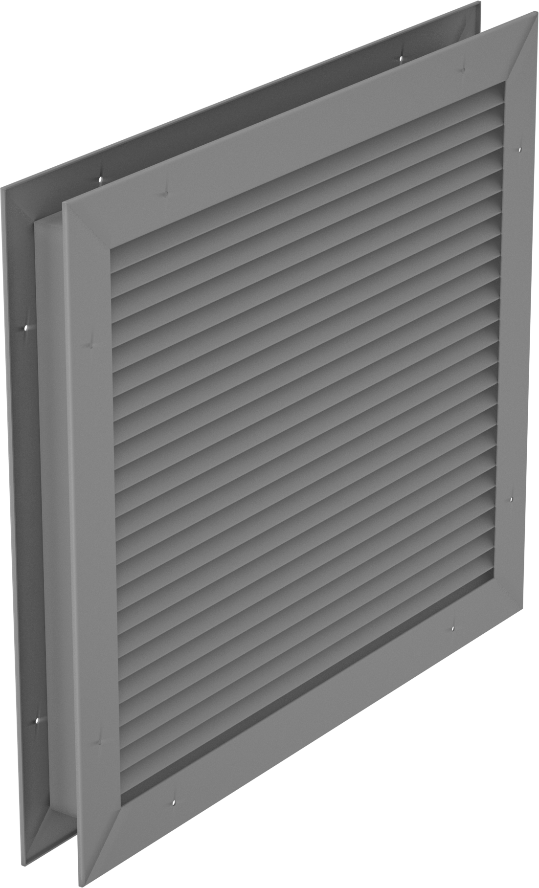 Gri Toz Boyalı Çelik Gömme Montajlı Kapı Panjuru, 14-1/2“ Genişlik x 12-1/2” Yükseklik Açıklığı için