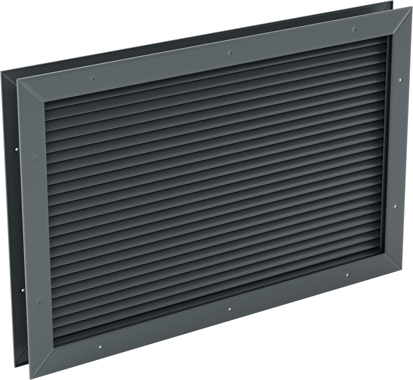 Gri Toz Boyalı Çelik Gömme Montajlı Kapı Panjuru, 20-1/2“ Genişlik x 12-1/2” Yükseklik Açıklığı için