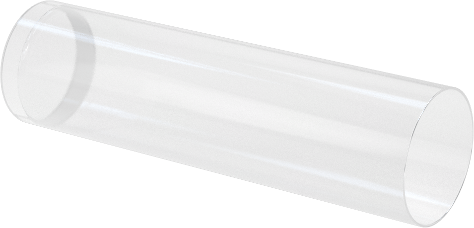 Yuvarlak Kesimli Nakliye Tüpü, Sızdırmaz Uçlu, 1.36" ID