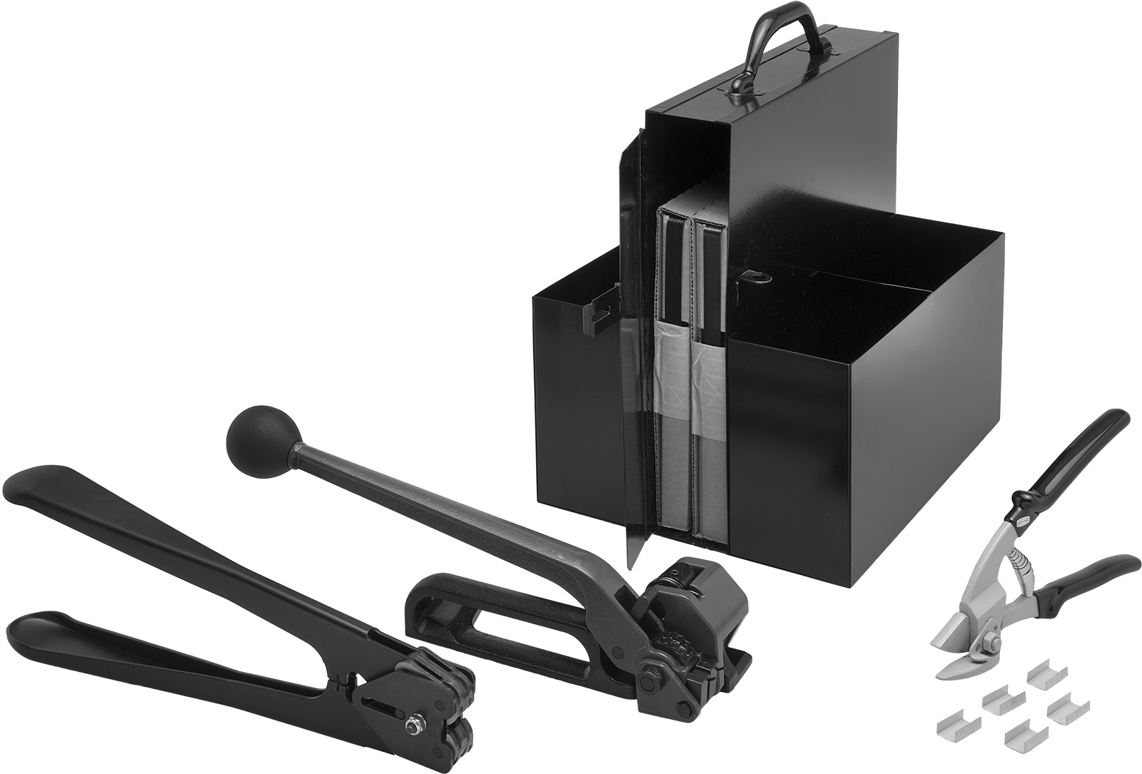 Metal Çemberleme Kiti, 0,020“ Kalınlık x 1/2” Genişlikte Çemberleme için