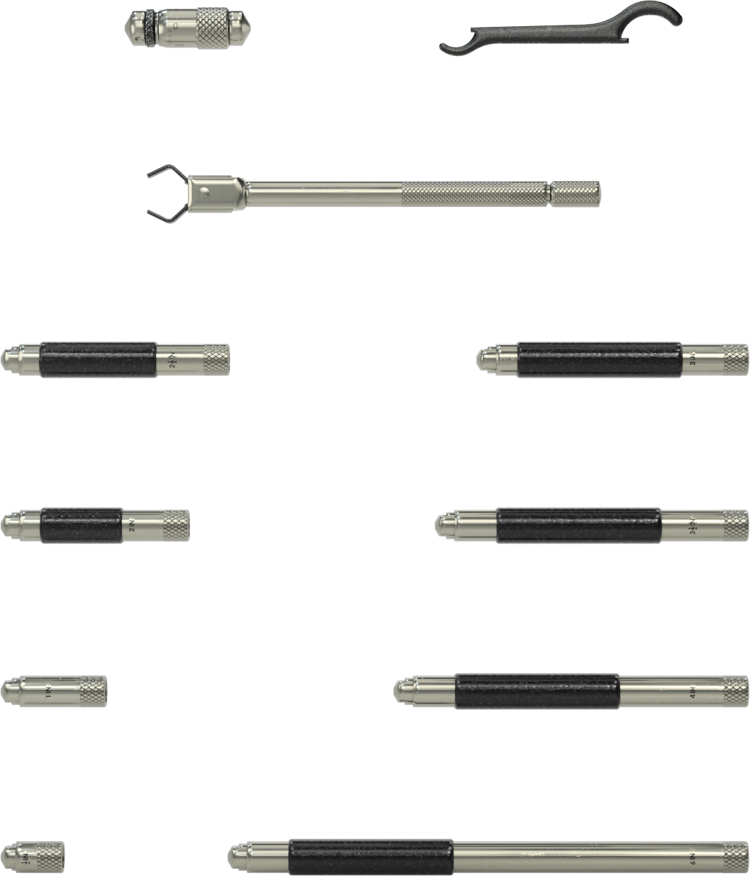 Starrett İç Delik Mikrometresi, Model Numarası 823Bz, 1,5“ ila 12” Ölçüm Aralığı